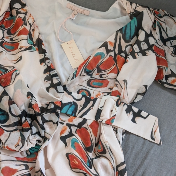 Hutch Dallen Butterfly Printed Maxi Dress - Picture 6 of 7